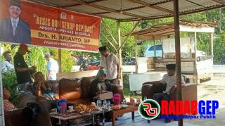 Reses Perdana Anggota DPRD Fraksi Gerindra Arianto di Desa Senderak Dusun Mekar Simpang Belut